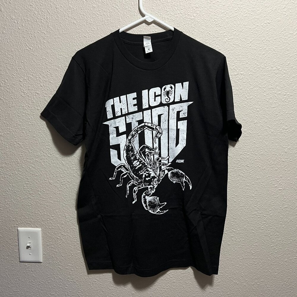 Men's Pro Wrestling Crate Exclusive PWT Sting "The Icon" Scorpion T-Shirt - M